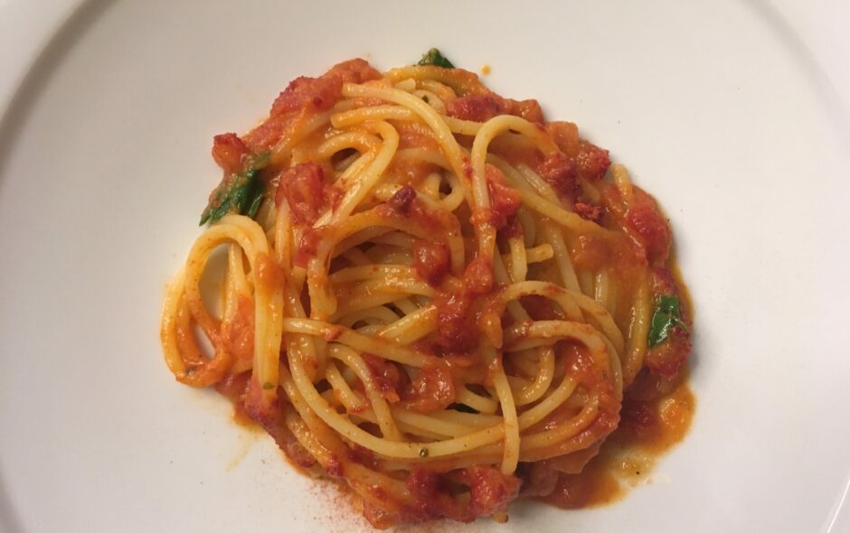 Pasta with “ragù” is the typical Sunday dish